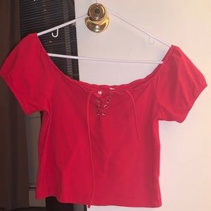 Red Crop Top